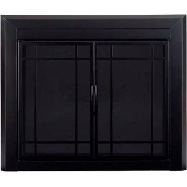 Pleasant Hearth Easton Fireplace Glass Door Black EA-5012 43-1/2